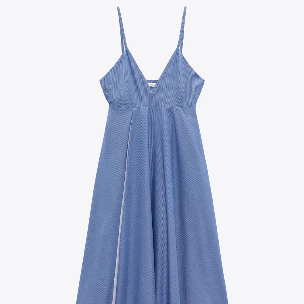 Zara limited edition stripped poplin dress you cannot miss - Picture 4 of 6